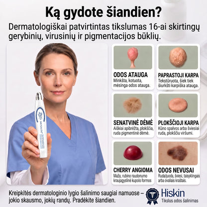 🪶🌟Oficiali parduotuvė | ✅️👩‍⚕️ 𝐇𝐈𝐒𝐊𝐈𝐍® 7 dienų odos išaugų ir dėmių šalinimo priemonė (𝐫𝐨𝐥𝐥-𝐨𝐧 𝐚𝐩𝐥𝐢𝐤𝐚𝐭𝐨𝐫𝐢𝐮𝐬: 𝐛𝐞 𝐬𝐤𝐚𝐮𝐬𝐦𝐨 𝐢𝐫 𝐫𝐚𝐧𝐝ų) 🌳
