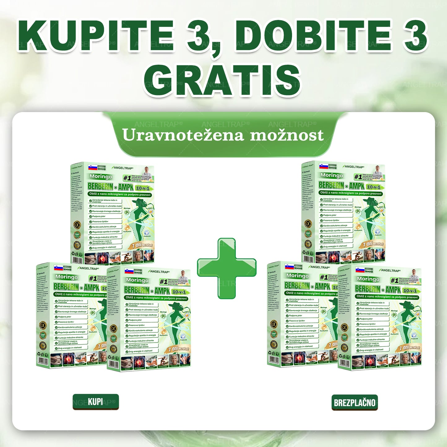 📢📢ANGELTRAP® Moringa × Berberin × AMPK 10-v-1 Metabolična podpora, obliž z nanotehnologijo mikroiglic 🇸🇮 (Dovolj je enkrat na dan, vidni rezultati v 7 dneh) ✅ Za debelost, ohlapno kožo, sladkorno bolezen, spalno apnejo, težave s sklepi in številne druge